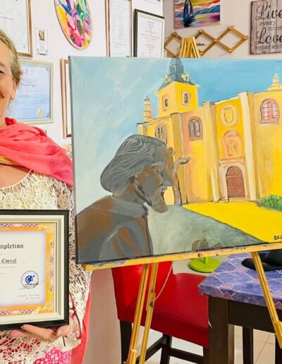 Masterclass y certificado de curso. pintura al óleo Quien eres